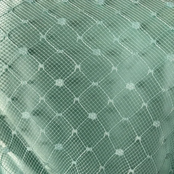 SOLDSOLDSOLD Vintage 60s/70s aqua lace dress - Picture 5 of 11